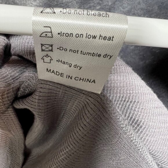 Lionstill Pullover Casual Dress W Boho Front Tie Detail Stretch Waffle Material - Picture 6 of 10